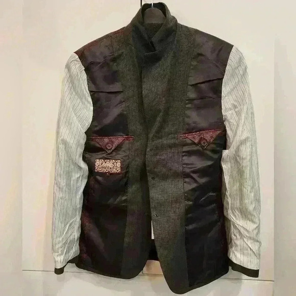 SPAO for Men Brown Tone Fully Lined Premium Sport Coat Blazer - Picture 6 of 12